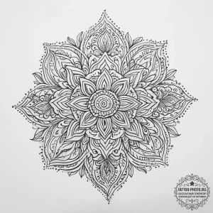 Tattoo sketch henna pattern - эскиз тату (№1757743860_0, 13.09.2025 06:11) — tattoo-photo.ru