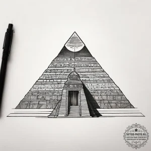 Tattoo sketch ancient egyptian pyramid, tatto... - эскиз тату (№1757744257_0, 13.09.2025 06:17) — tattoo-photo.ru