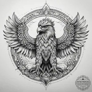 Tattoo sketch griffin rider, tattoo flash she... - эскиз тату (№1757746026_0, 13.09.2025 06:47) — tattoo-photo.ru