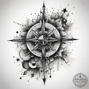 Tattoo sketch cosmos, tattoo sketch design, w... - эскиз тату (№1757748184_0, 13.09.2025 07:23) — tattoo-photo.ru