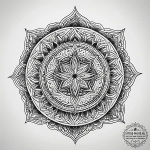 Tattoo sketch blessed self, tattoo flash shee... - эскиз тату (№1757752527_0, 13.09.2025 08:35) — tattoo-photo.ru