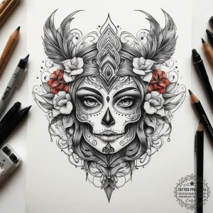 Tattoo sketch arm, ink illustration for tatto... - эскиз тату (№1757753116_0, 13.09.2025 08:45) — tattoo-photo.ru