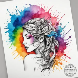 Tattoo sketch breath, artistic tattoo sketch,... - эскиз тату (№1757755096_0, 13.09.2025 09:18) — tattoo-photo.ru