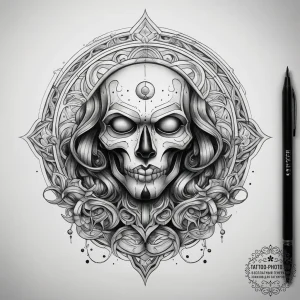 Tattoo sketch pluto symbol, tattoo sketch des... - эскиз тату (№1757755294_0, 13.09.2025 09:21) — tattoo-photo.ru