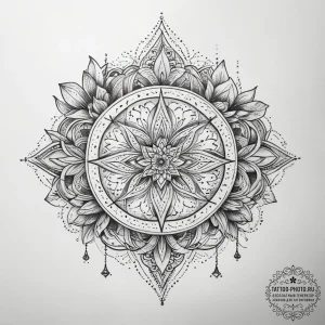 Tattoo sketch mystical spring, tattoo sketch... - эскиз тату (№1757759035_0, 13.09.2025 10:23) — tattoo-photo.ru