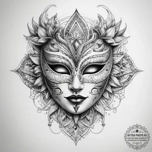 Tattoo sketch masquerade mask tattoo, tattoo... - эскиз тату (№1757761386_0, 13.09.2025 11:03) — tattoo-photo.ru