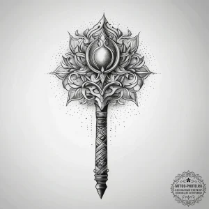 Tattoo sketch скипетр, tattoo sketch design,... - эскиз тату (№1757763060_0, 13.09.2025 11:31) — tattoo-photo.ru