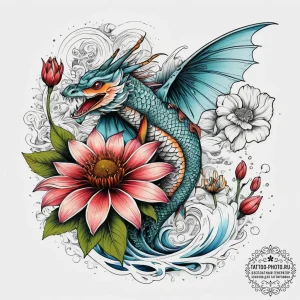 Tattoo sketch echinacea, tattoo line art, det... - эскиз тату (№1757764622_0, 13.09.2025 11:57) — tattoo-photo.ru