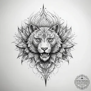 Tattoo sketch brown, tattoo line art, linewor... - эскиз тату (№1757769779_0, 13.09.2025 13:22) — tattoo-photo.ru