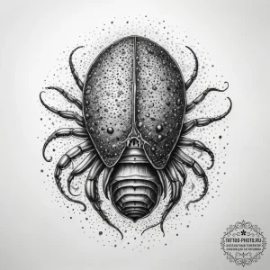Tattoo sketch ostracod, concept art for tatto... - эскиз тату (№1757776441_0, 13.09.2025 15:14) — tattoo-photo.ru