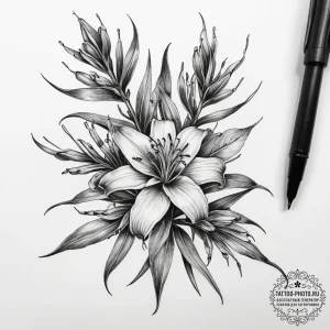 Tattoo sketch kangaroo paw, tattoo flash shee... - эскиз тату (№1757781777_0, 13.09.2025 16:42) — tattoo-photo.ru