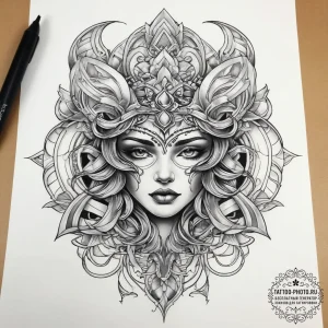 Tattoo sketch alpha, tattoo drawing outline,... - эскиз тату (№1757782561_0, 13.09.2025 16:56) — tattoo-photo.ru