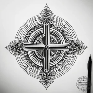 Tattoo sketch labyrinth, tattoo drawing outli... - эскиз тату (№1757783149_0, 13.09.2025 17:05) — tattoo-photo.ru