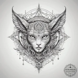 Tattoo sketch mystical energy, tattoo drawing... - эскиз тату (№1757785716_0, 13.09.2025 17:48) — tattoo-photo.ru