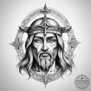 Tattoo sketch holy land - эскиз тату (№1757789051_0, 13.09.2025 18:44) — tattoo-photo.ru