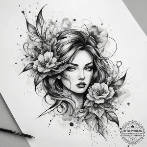 Tattoo sketch air, tattoo line art, watercolo... - эскиз тату (№1757789459_0, 13.09.2025 18:50) — tattoo-photo.ru