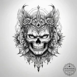 Tattoo sketch village - эскиз тату (№1757794176_0, 13.09.2025 20:09) — tattoo-photo.ru