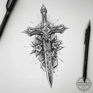 Tattoo sketch dagger, tattoo drawing outline,... - эскиз тату (№1757802505_0, 13.09.2025 22:28) — tattoo-photo.ru
