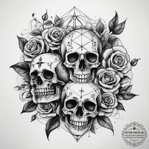 Tattoo sketch rockabilly dice, tattoo flash s... - эскиз тату (№1757806077_0, 13.09.2025 23:27) — tattoo-photo.ru