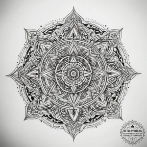 Tattoo sketch divine union, tattoo sketch des... - эскиз тату (№1757809428_0, 14.09.2025 00:23) — tattoo-photo.ru