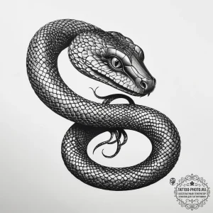 Tattoo sketch snake, concept art for tattoo,... - эскиз тату (№1757813189_0, 14.09.2025 01:26) — tattoo-photo.ru