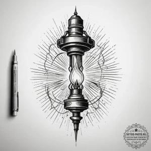 Tattoo sketch welder welding torch flame, tat... - эскиз тату (№1757816114_0, 14.09.2025 02:15) — tattoo-photo.ru