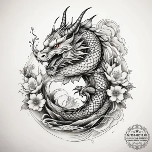 Tattoo sketch black, tattoo line art, muted c... - эскиз тату (№1757821542_0, 14.09.2025 03:45) — tattoo-photo.ru