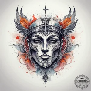 Tattoo sketch holy self, artistic tattoo sket... - эскиз тату (№1757822510_0, 14.09.2025 04:01) — tattoo-photo.ru