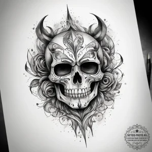 Tattoo sketch nightmare, tattoo sketch design... - эскиз тату (№1757834832_0, 14.09.2025 07:27) — tattoo-photo.ru