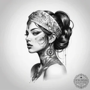 Tattoo sketch mirage - эскиз тату (№1757837146_0, 14.09.2025 08:05) — tattoo-photo.ru