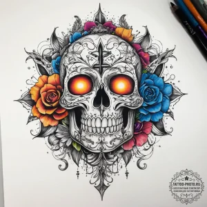 Tattoo sketch nightmare, tattoo line art, vib... - эскиз тату (№1757839661_0, 14.09.2025 08:47) — tattoo-photo.ru