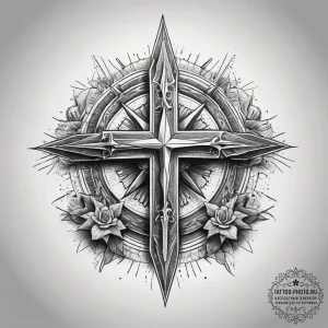 Tattoo sketch hands with a star, tattoo drawi... - эскиз тату (№1757841997_0, 14.09.2025 09:26) — tattoo-photo.ru