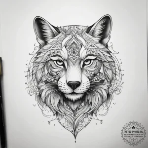 Tattoo sketch cute animal tattoo - эскиз тату (№1757844525_0, 14.09.2025 10:08) — tattoo-photo.ru