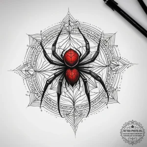 Tattoo sketch spider crawling up, tattoo sket... - эскиз тату (№1757848142_0, 14.09.2025 11:09) — tattoo-photo.ru