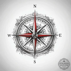 Tattoo sketch compass, tattoo sketch design,... - эскиз тату (№1757851916_0, 14.09.2025 12:11) — tattoo-photo.ru