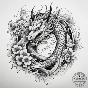 Tattoo sketch ribbon tattoo, ink illustration... - эскиз тату (№1757852303_0, 14.09.2025 12:18) — tattoo-photo.ru