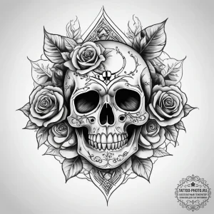 Tattoo sketch expression, ink illustration fo... - эскиз тату (№1757857424_0, 14.09.2025 13:43) — tattoo-photo.ru