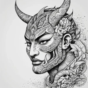 Tattoo sketch maori tribal facial tattoo, tat... - эскиз тату (№1757858012_0, 14.09.2025 13:53) — tattoo-photo.ru