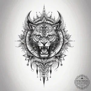 Tattoo sketch edge, ink illustration for tatt... - эскиз тату (№1757858797_0, 14.09.2025 14:06) — tattoo-photo.ru