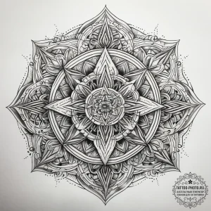 Tattoo sketch spiritual character, tattoo lin... - эскиз тату (№1757864268_0, 14.09.2025 15:37) — tattoo-photo.ru