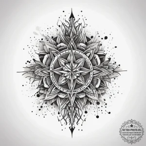 Tattoo sketch blessed spirit, ink illustratio... - эскиз тату (№1757865852_0, 14.09.2025 16:04) — tattoo-photo.ru