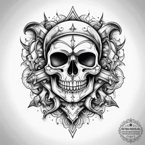 Tattoo sketch bone, ink illustration for tatt... - эскиз тату (№1757866630_0, 14.09.2025 16:17) — tattoo-photo.ru