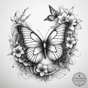 Tattoo sketch prison bars with a butterfly, i... - эскиз тату (№1757867984_0, 14.09.2025 16:39) — tattoo-photo.ru