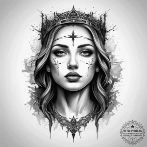 Tattoo sketch holy scene, ink illustration fo... - эскиз тату (№1757868767_0, 14.09.2025 16:52) — tattoo-photo.ru