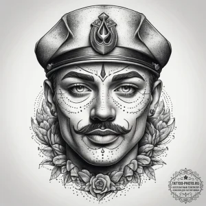 Tattoo sketch face, tattoo sketch design, dot... - эскиз тату (№1757870574_0, 14.09.2025 17:22) — tattoo-photo.ru