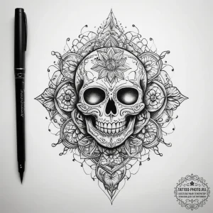 Tattoo sketch glass - эскиз тату (№1757871354_0, 14.09.2025 17:35) — tattoo-photo.ru