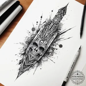 Tattoo sketch woodworking a saw and a plank,... - эскиз тату (№1757877026_0, 14.09.2025 19:10) — tattoo-photo.ru