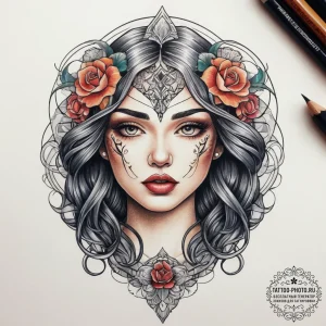 Tattoo sketch cycle, tattoo sketch design, ne... - эскиз тату (№1757878182_0, 14.09.2025 19:29) — tattoo-photo.ru