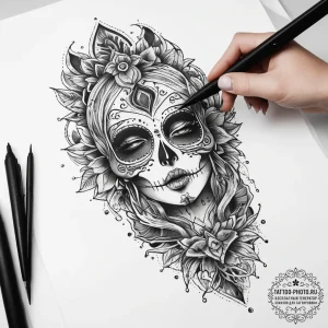 Tattoo sketch hands with a scissors, tattoo f... - эскиз тату (№1757884661_0, 14.09.2025 21:17) — tattoo-photo.ru
