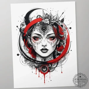 Tattoo sketch circle, tattoo sketch design, t... - эскиз тату (№1757894185_0, 14.09.2025 23:56) — tattoo-photo.ru